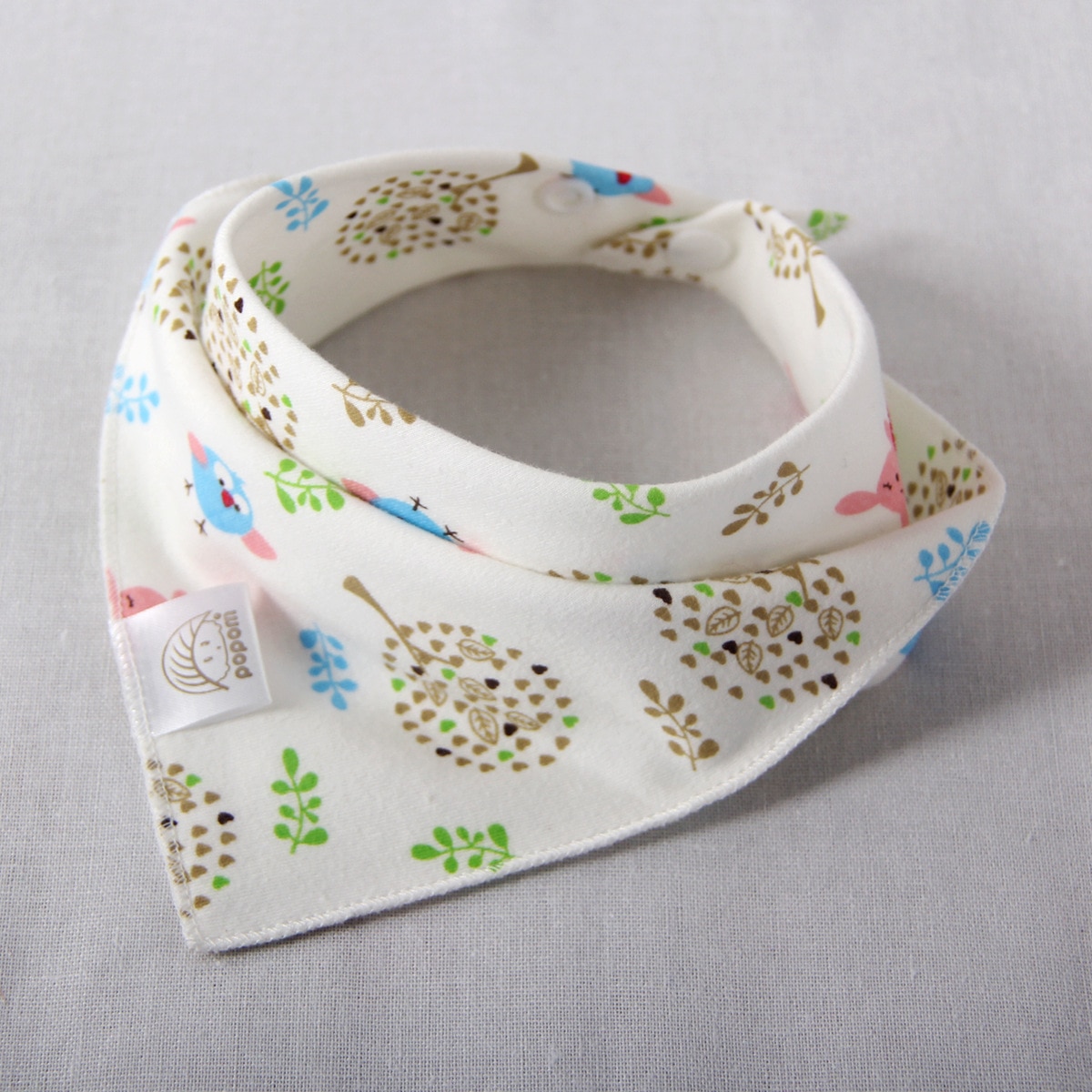 Baby Bibs Cotton Triangle Double Layers Cotton